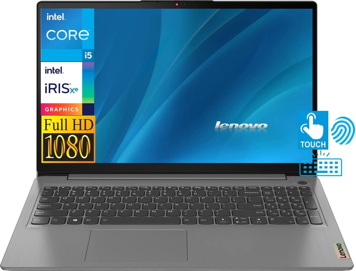 Lenovo 2022 IdeaPad 3 15.6" Full HD 1080P Touchscreen Laptop
