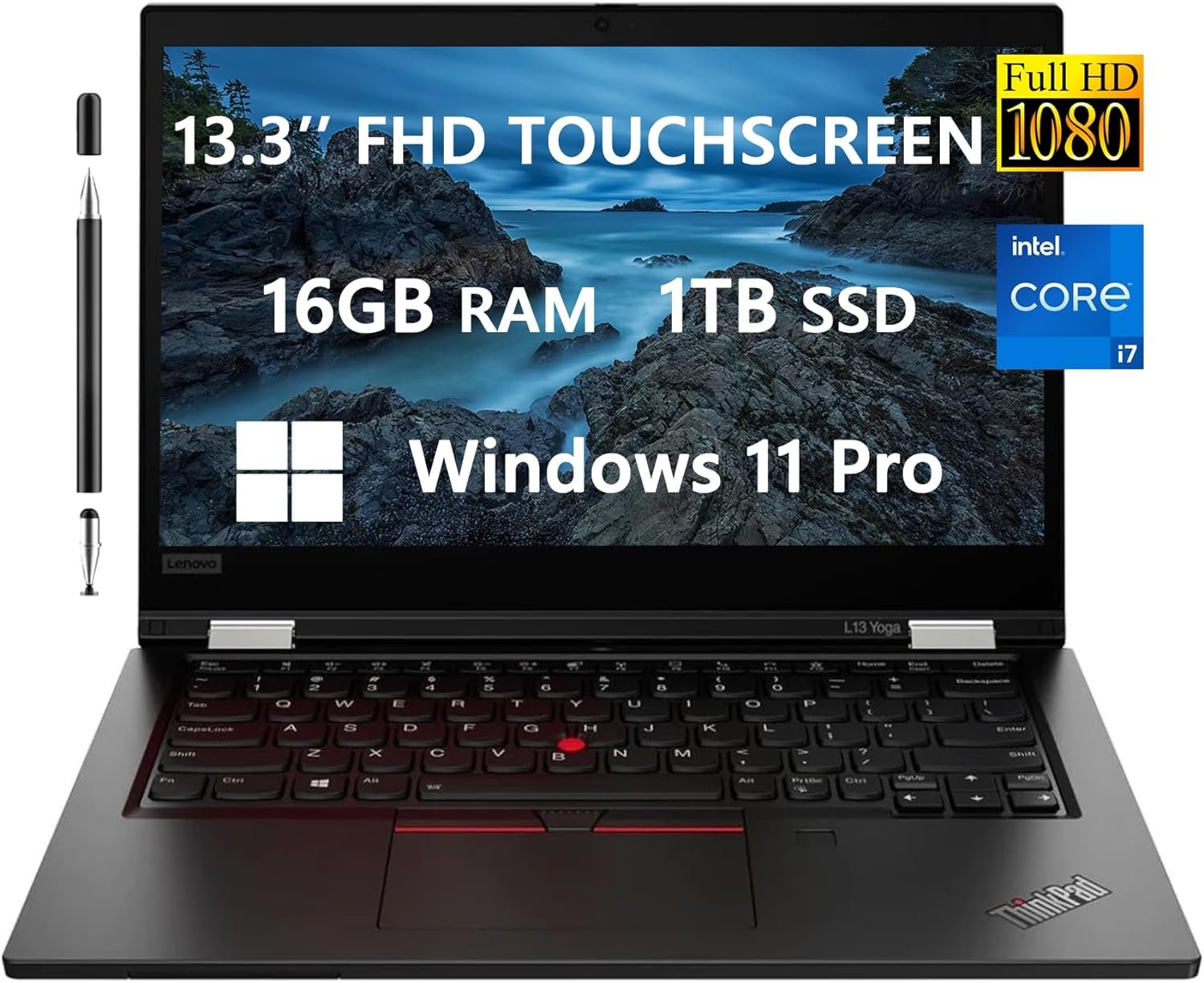 2023 ThinkPad L13 Yoga 13.3" FHD Spin 2-in-1 Touchscreen laptop