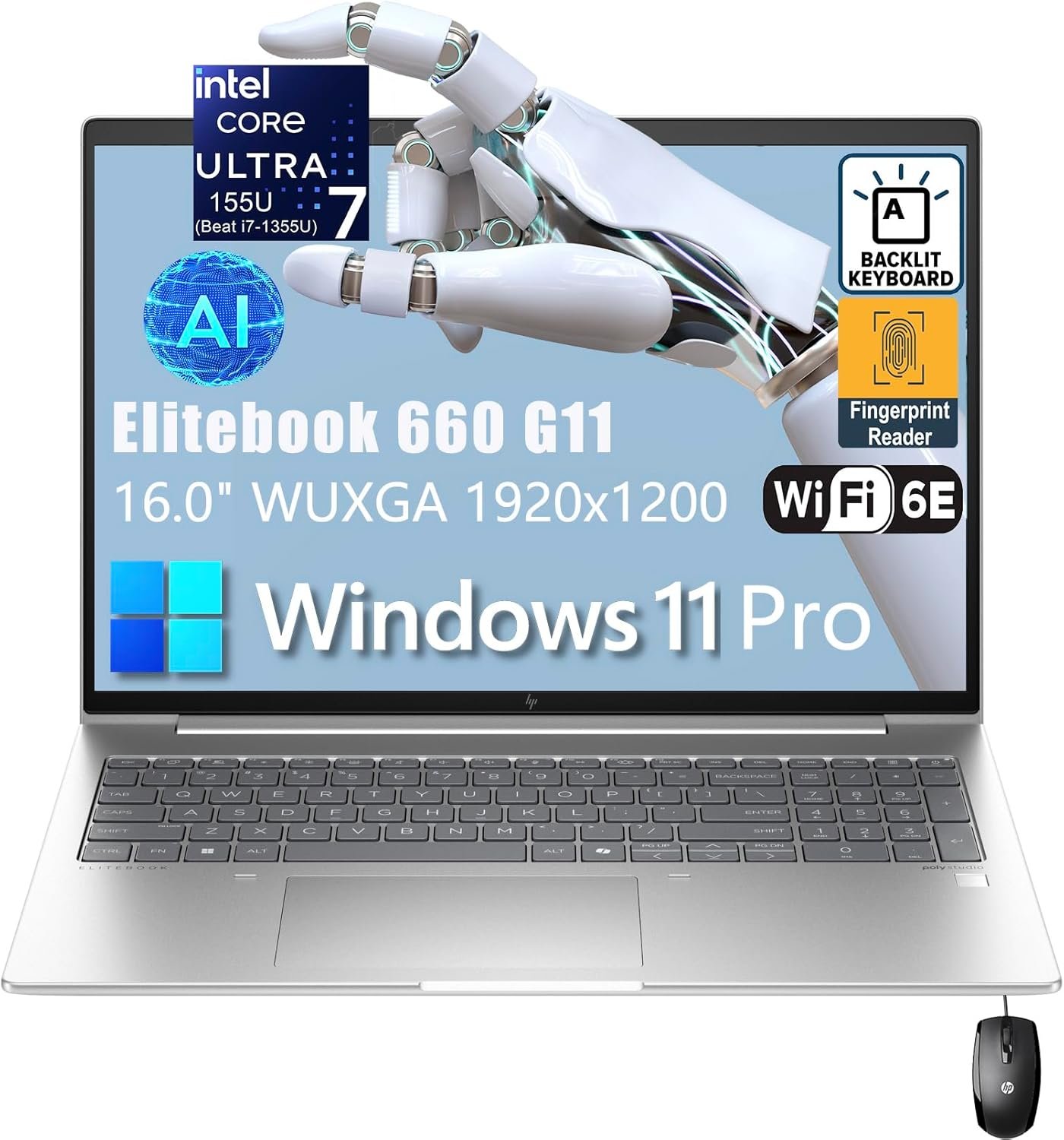 HP Elitebook 660 G11 16 FHD+ Business Copilot AI Laptop