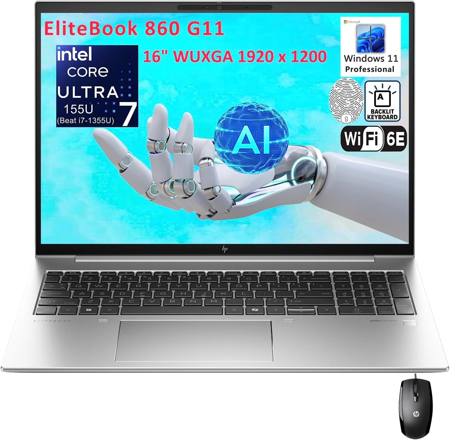 HP EliteBook 860 G11 16 FHD+ Business Laptop