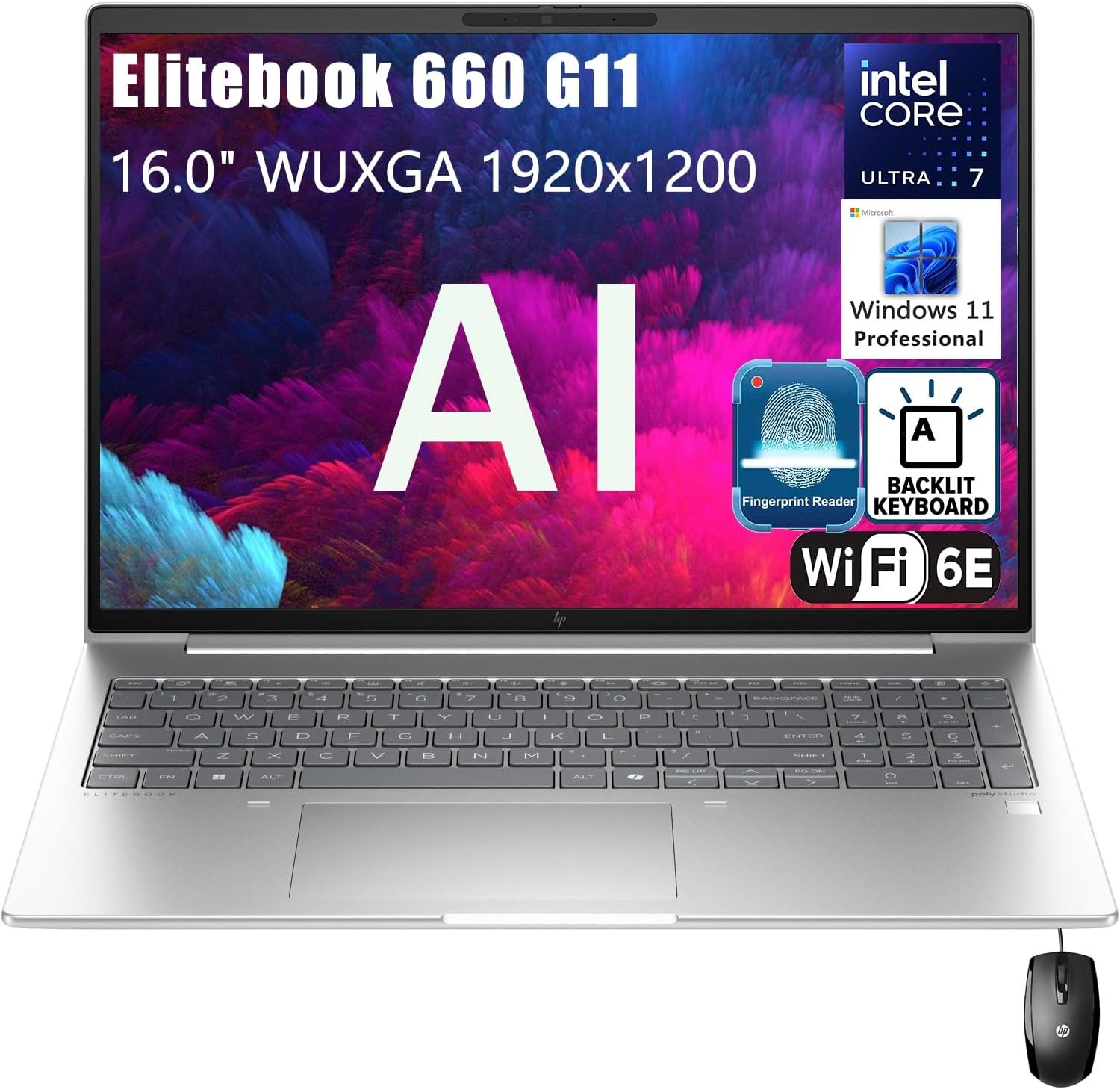 HP Elitebook 660 G11 16 FHD+ Business AI Laptop Computer