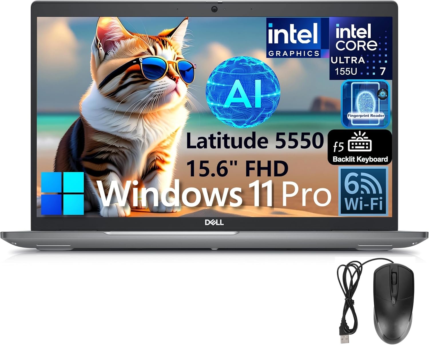 Dell Latitude 5550 15 Business AI Laptop