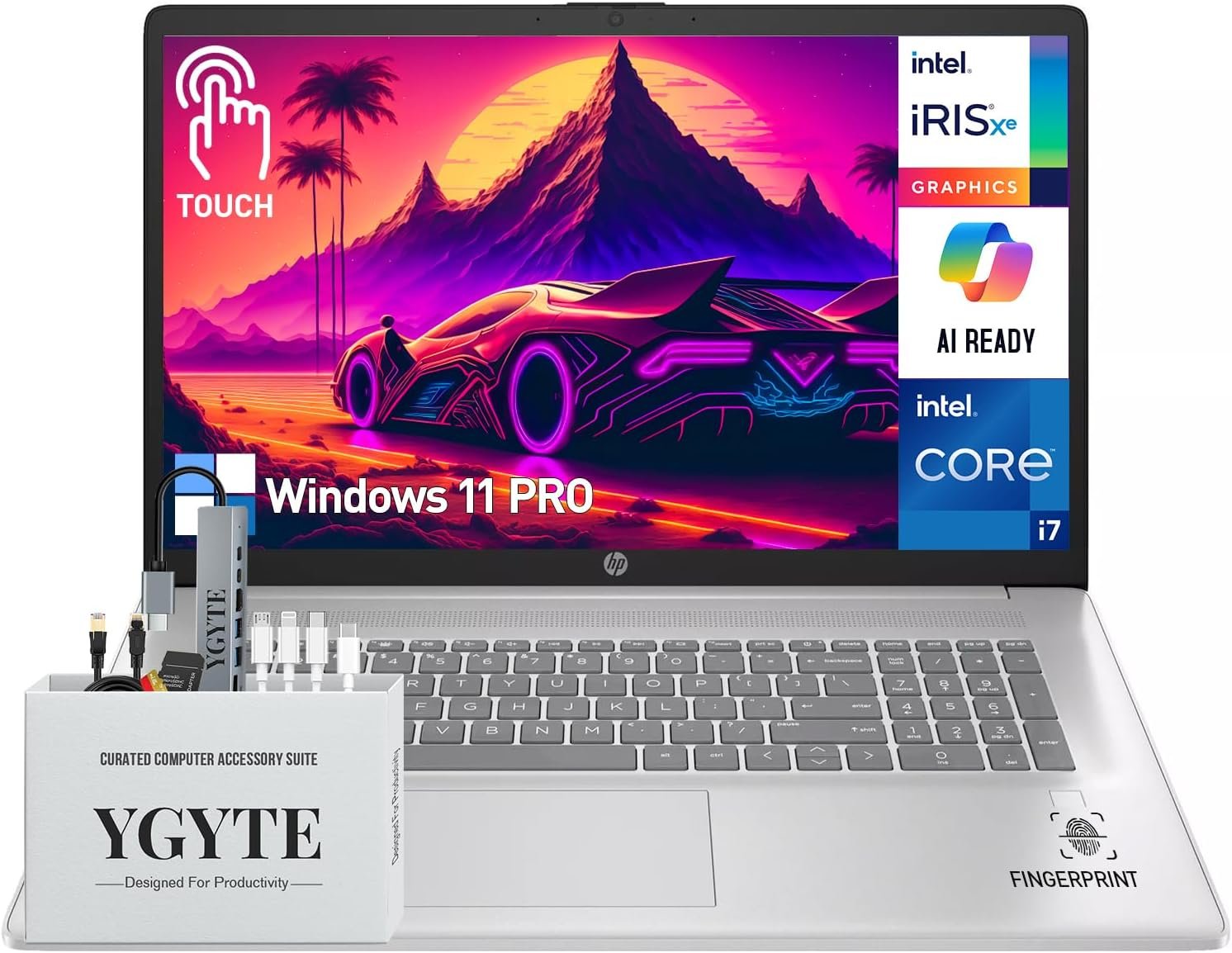 HP 17 Inch Laptop Touchscreen Computer