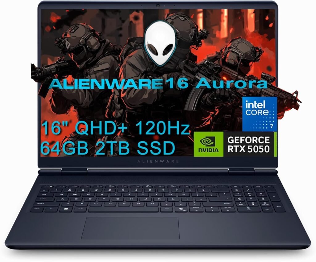 2025 Alienware 16 Aurora Gaming Laptop (16" QHD+ 120Hz, Intel 10-Core 7 ...