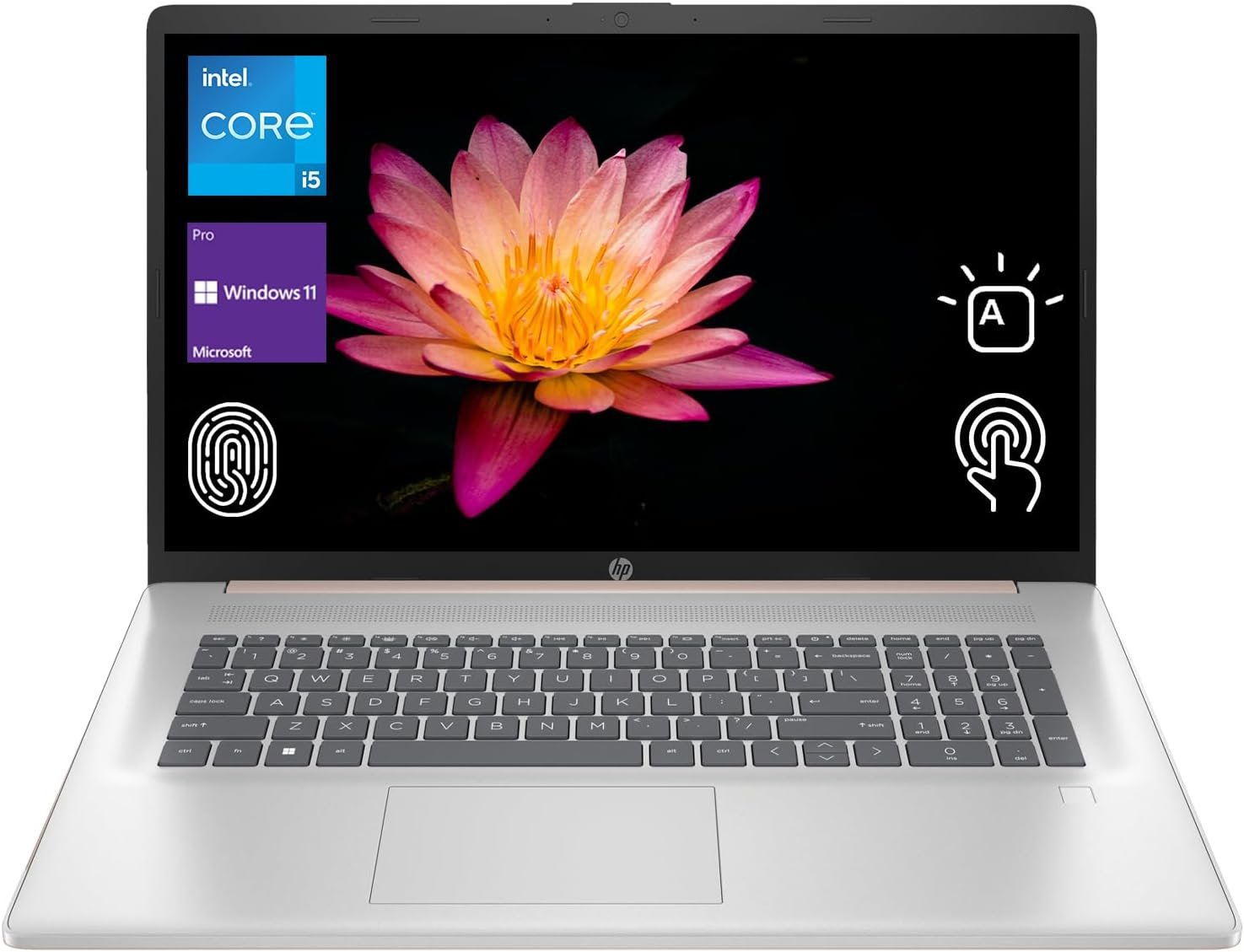 HP 2025 17t Business Professional Rose Gold Laptop