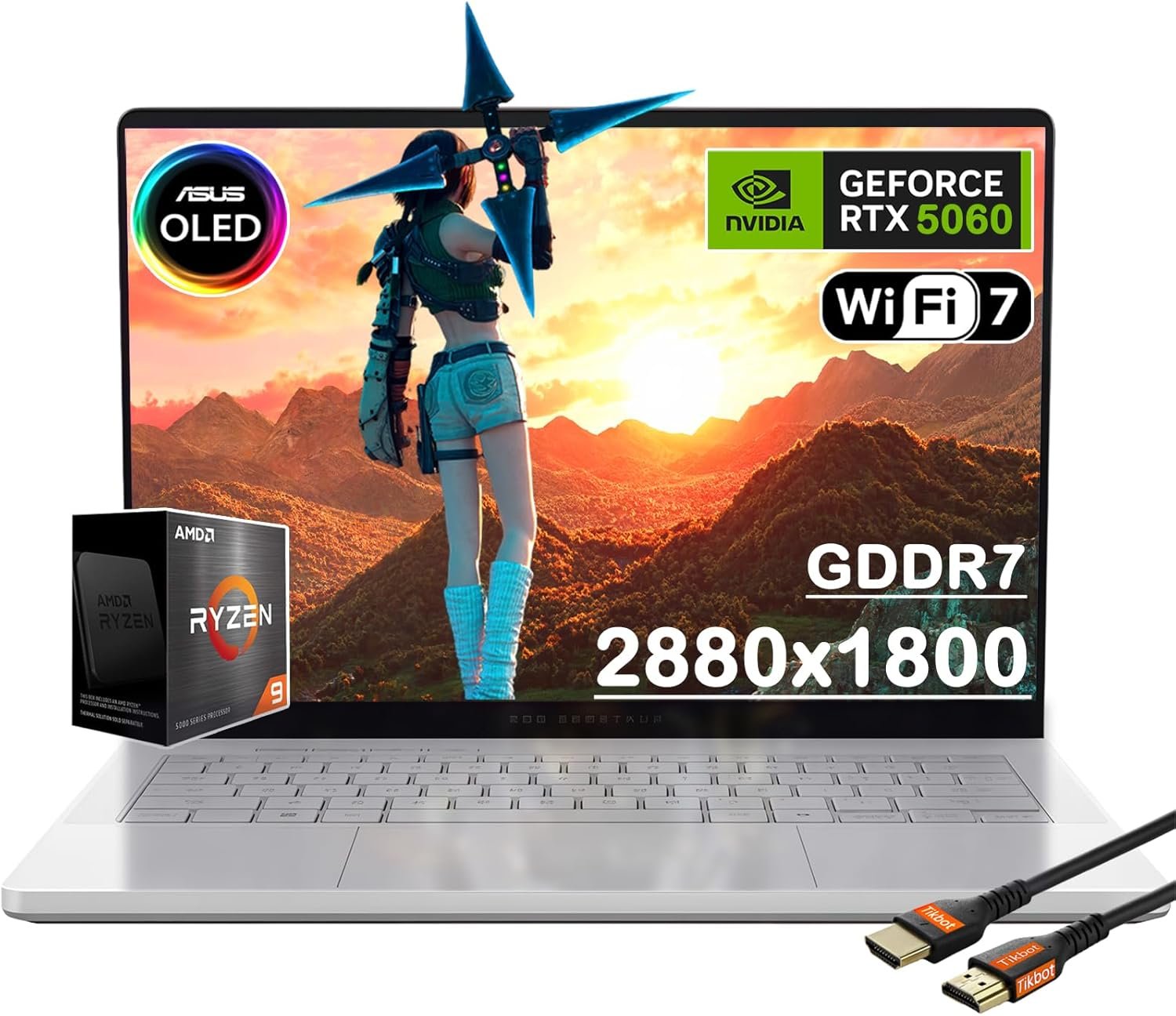 ASUS MUX ROG Zephyrus G14 14 OLED 3K 120Hz Gaming Laptop