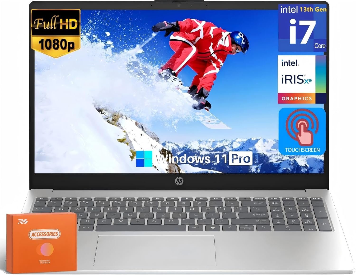 HP 15.6 FHD Touchscreen Business Laptop